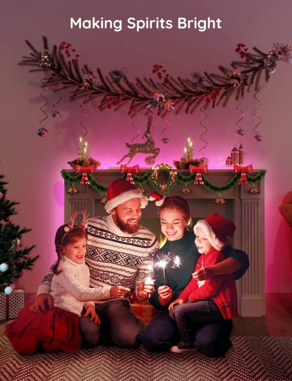 Govee Smart WiFi LED Strip Lights, 50ft RGB Led Strip Lighting Work with Alexa and Google Assistant, Color Changing Light Strip, Music Sync, LED Lights for Bedroom, Home Decor, Easy to Install - Image 8