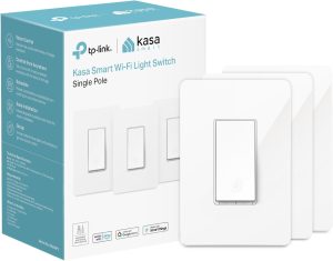 Kasa Smart Light Switch HS200P3, Single Pole, Needs Neutral Wire, 2.4GHz Wi-Fi Light Switch Works with Alexa and Google Home, UL Certified, No Hub Required, 3 Count -Pack of 1 , White